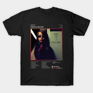 Aaliyah - One In A Million Tracklist Album T-Shirt